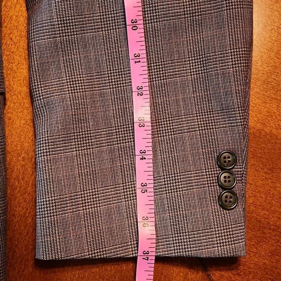 TownCraft Vintage 2 Piece Wool Coat & Pants Suit Set, 46L X 38, Brown Checks - Picture 11 of 15